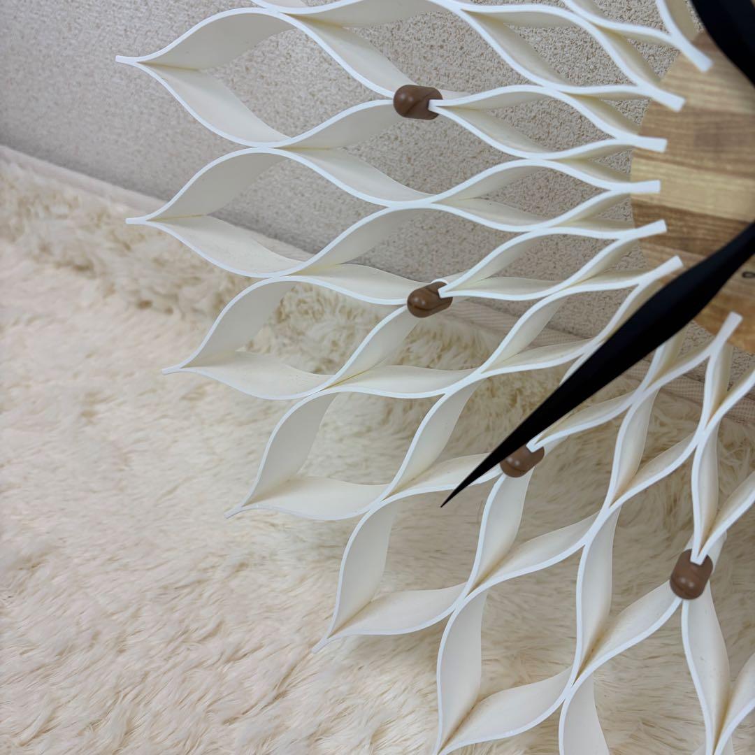 送料無料 Francfranc ルファール ホワイト 掛時計