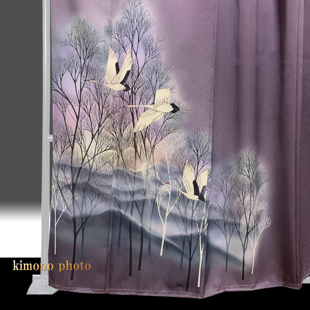 【新品、未使用】正絹【極上逸品】トールサイズ【手描き 友禅染】訪問着フルセット