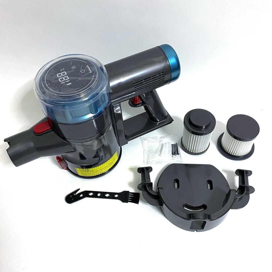 掃除機 コードレス 75Kpa 強力吸引 60 連続稼働 自立式 サイクロン