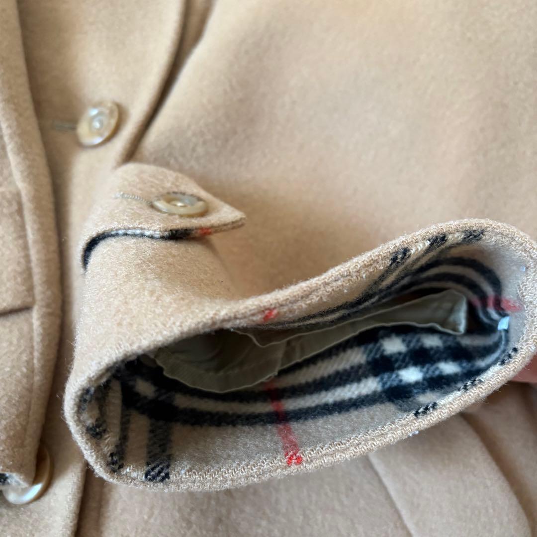 希少 バーバリーズ ダブルフェイス ノバチェック ウールコート L相当