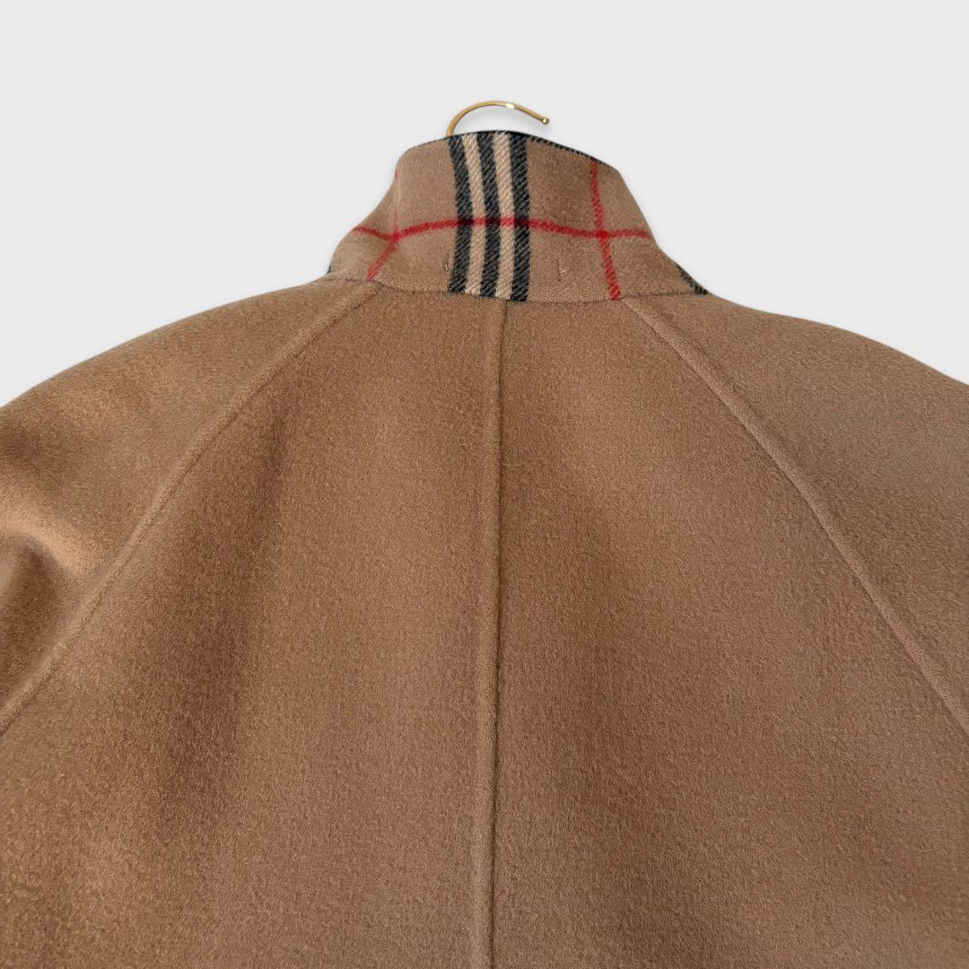 希少 バーバリーズ ダブルフェイス ノバチェック ウールコート L相当