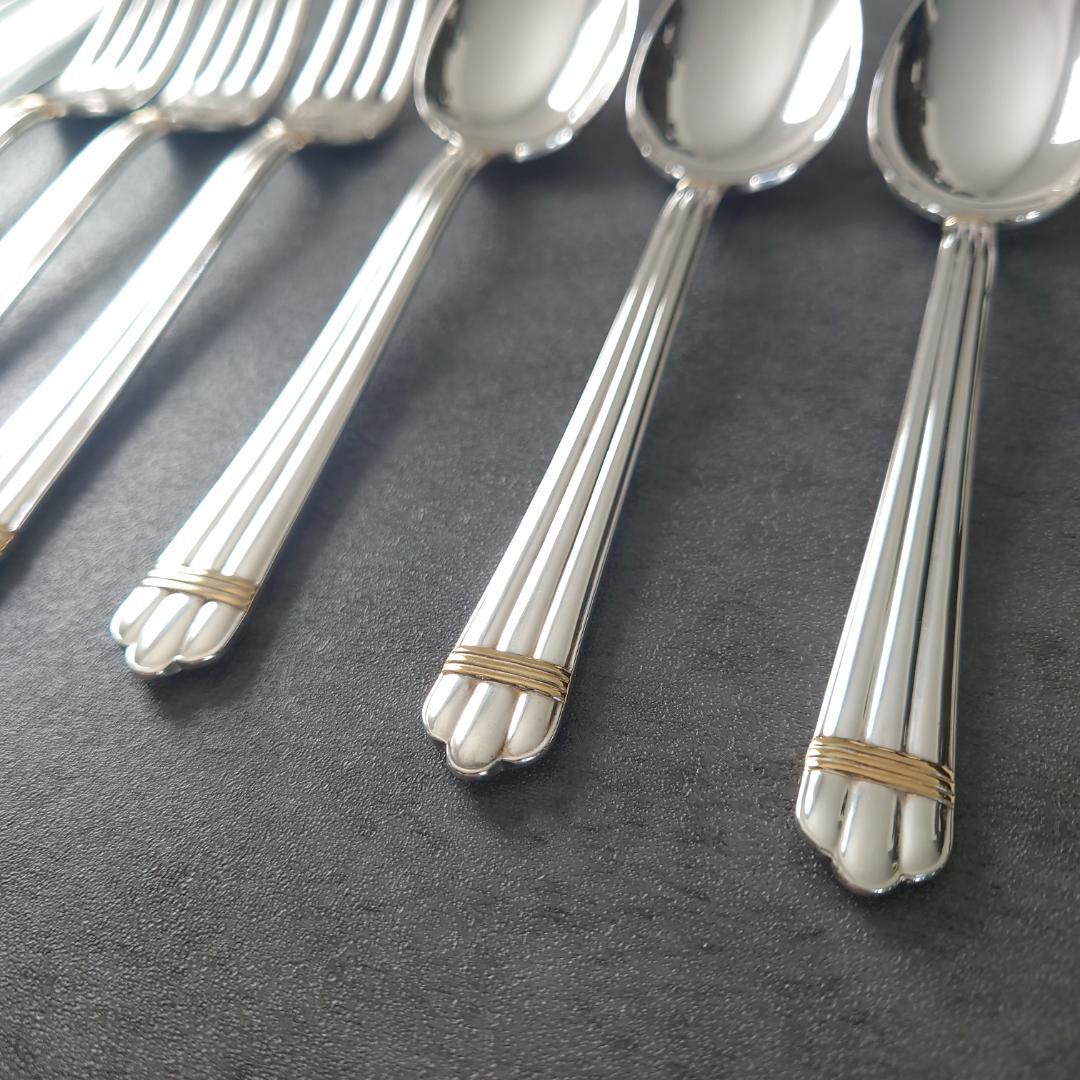 美品 クリストフル アリアゴールドリング デザートサイズ 未開封含む 9点