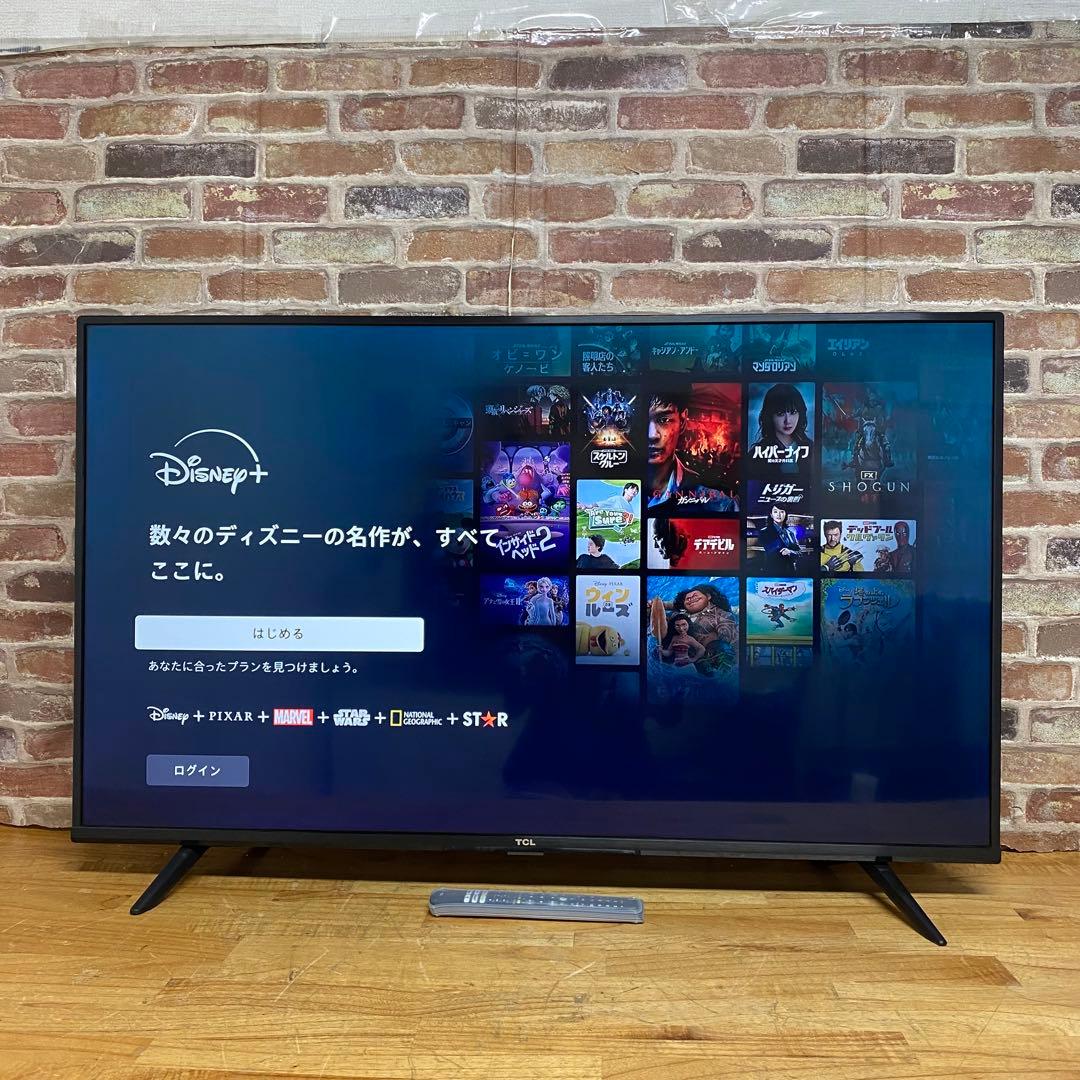 TCL 50V型 4K 液晶テレビ スマートテレビ 50P615 動画配信アプリ