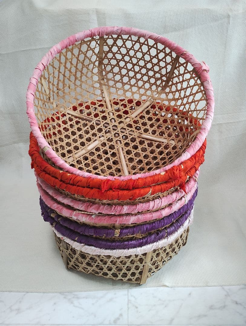 希少大サイズ　竹カゴ　竹籠　竹かご　8個