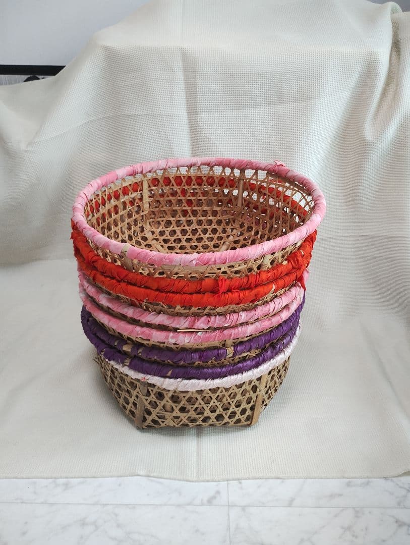 希少大サイズ　竹カゴ　竹籠　竹かご　8個