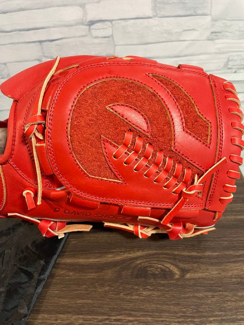 野*き様 新品軟式グローブ　ダビドスポーツ　大人サイズ　未使用品　グローブ　オレ