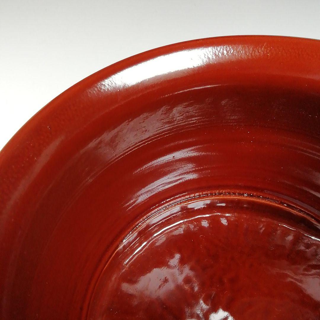 Ｗ１５８　建水　『溜塗　菊形建水』『竹師　宗甫 造』　共箱　茶道具