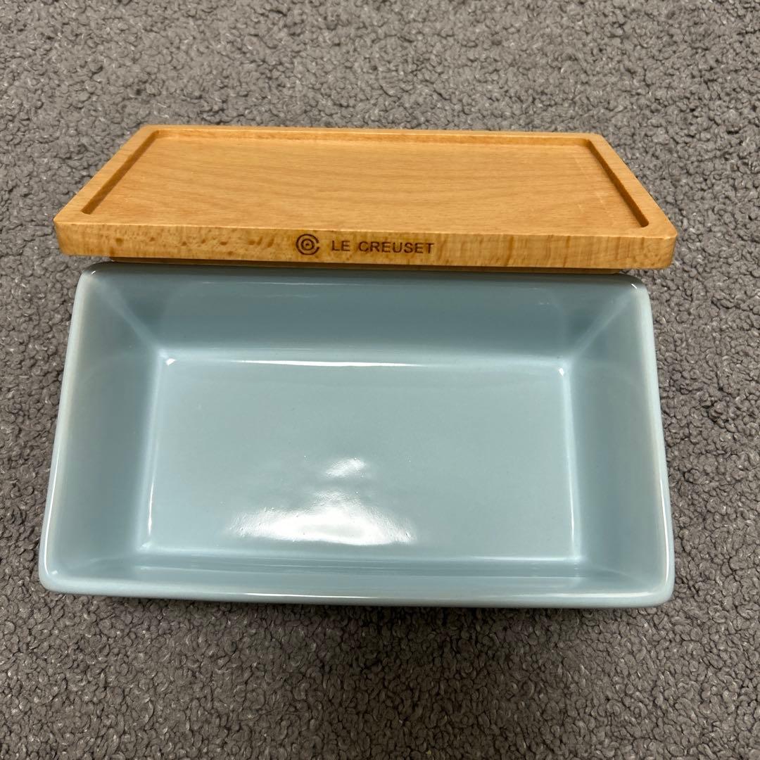 LE CREUSET 新品　バターケース コースタルブルー