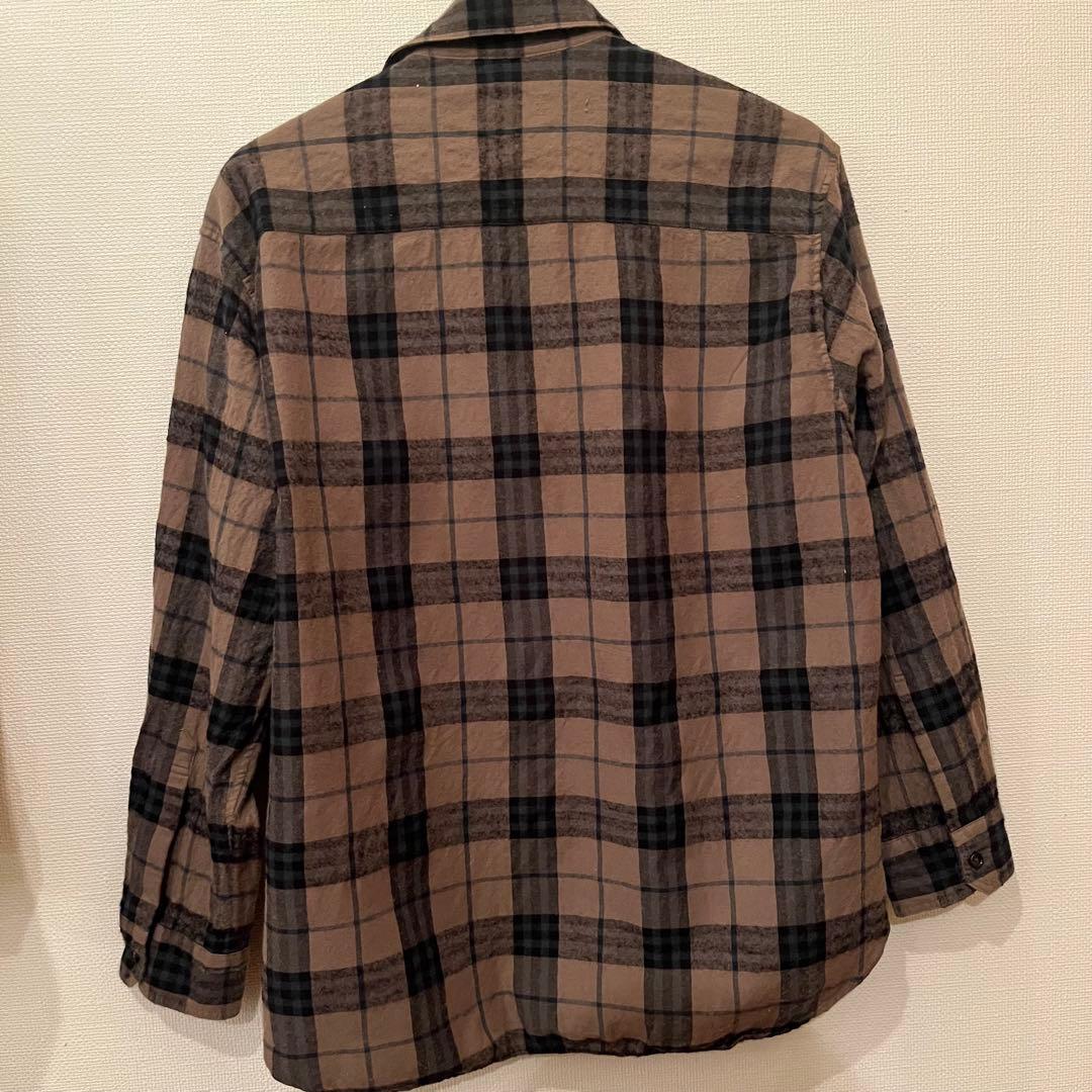 ＜6(ROKU)＞毛コットン チェックシャツ