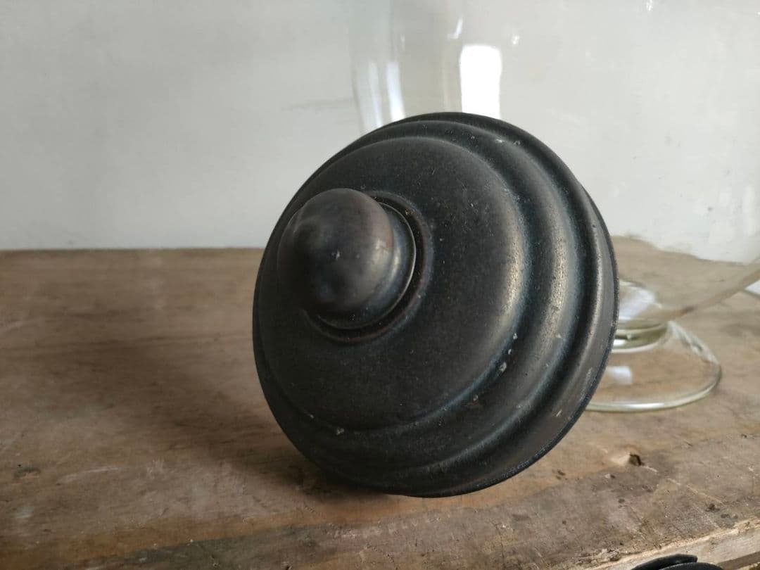 ★昭和レトロ 大型 地球瓶 ガラス 気泡 ゆらゆら 高さ27cm　駄菓子　ホビー