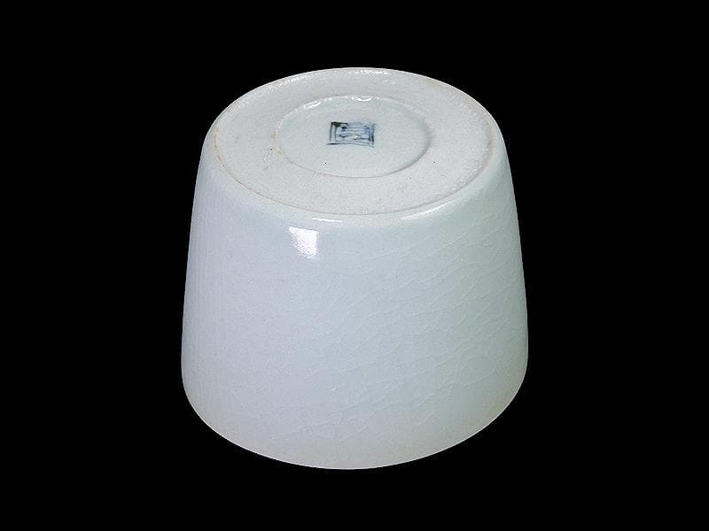 古伊万里　青磁　大振蕎麦猪口　江戸期　AS-fbvm