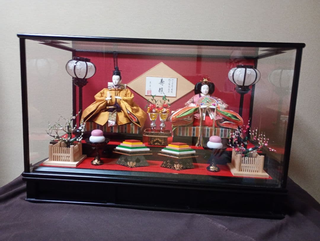 雛人形セット 伝統的な装飾付き
