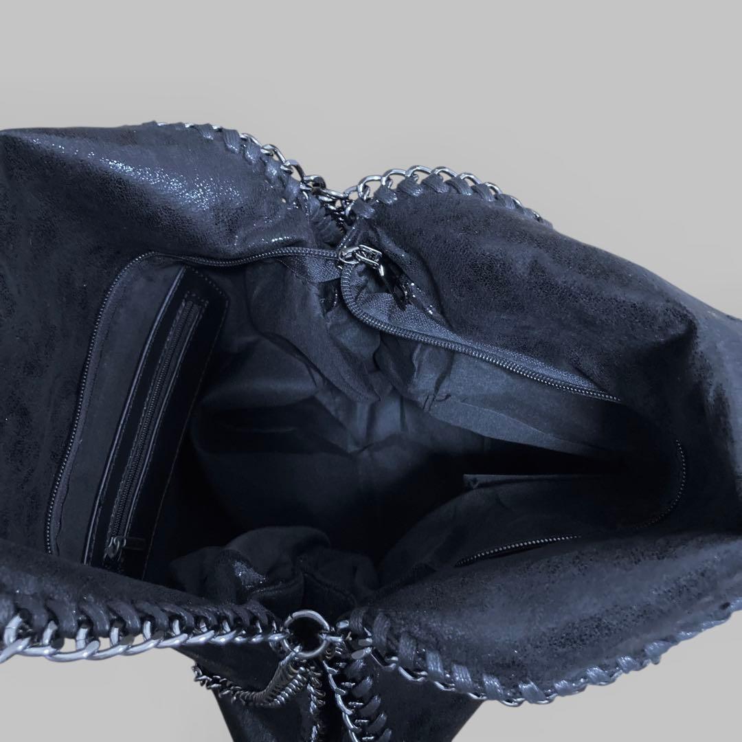 ひま CRACKED SHINY CHAIN BAG 766B