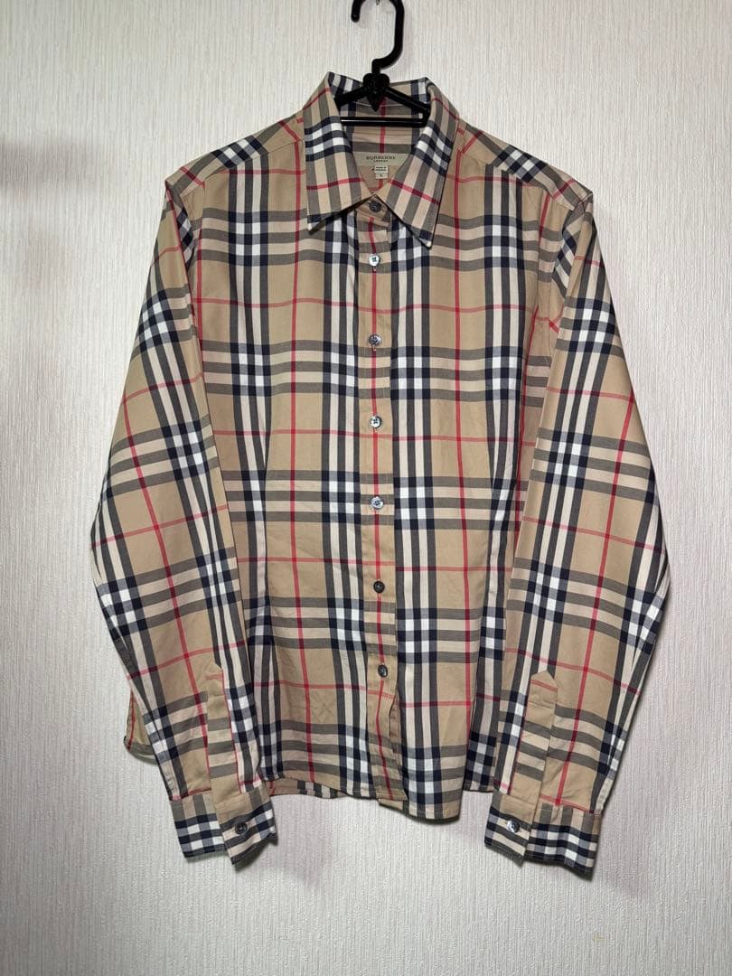 バーバリー　ノバチェックシャツL