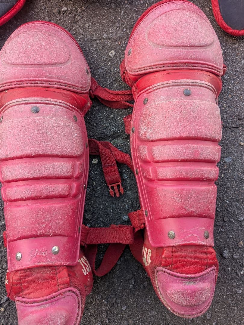 Mizuno キャッチャー用プロテクターセット 赤少年用