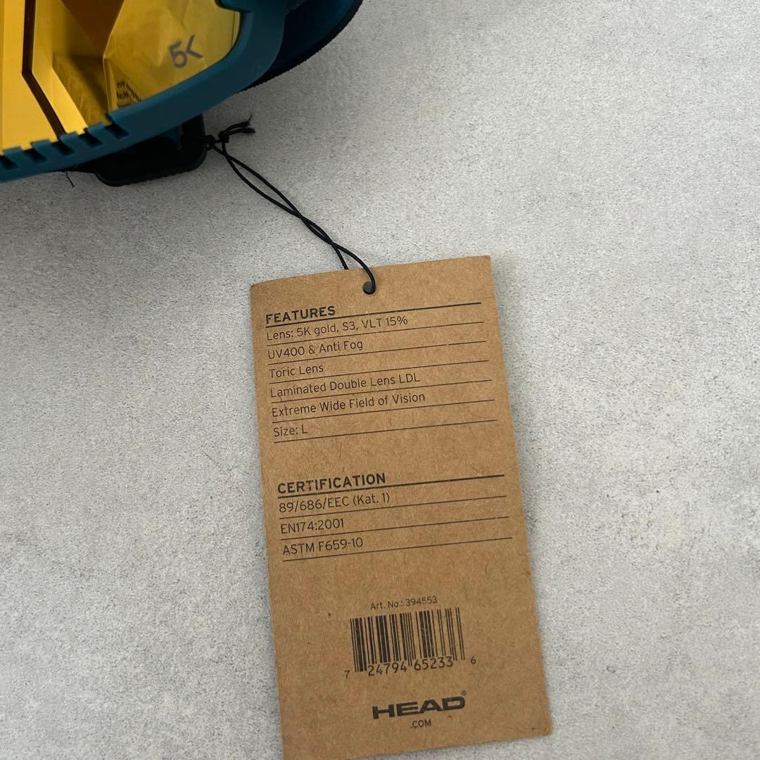 新品【HEADスキーゴーグル】 ミラーレンズ　Contex Pro 5K