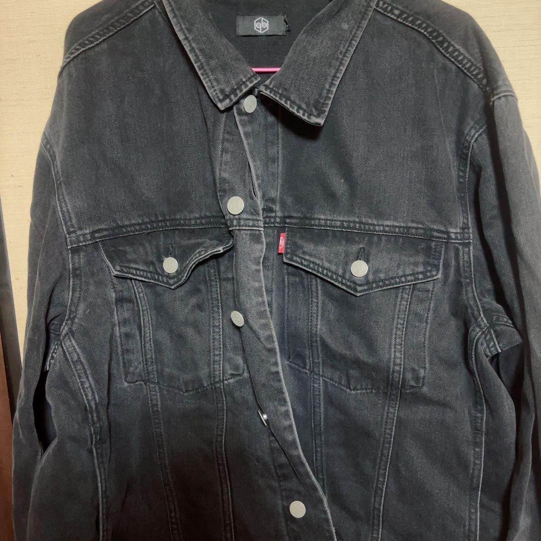 女王蜂 刺繍デニムジャケットLサイズ