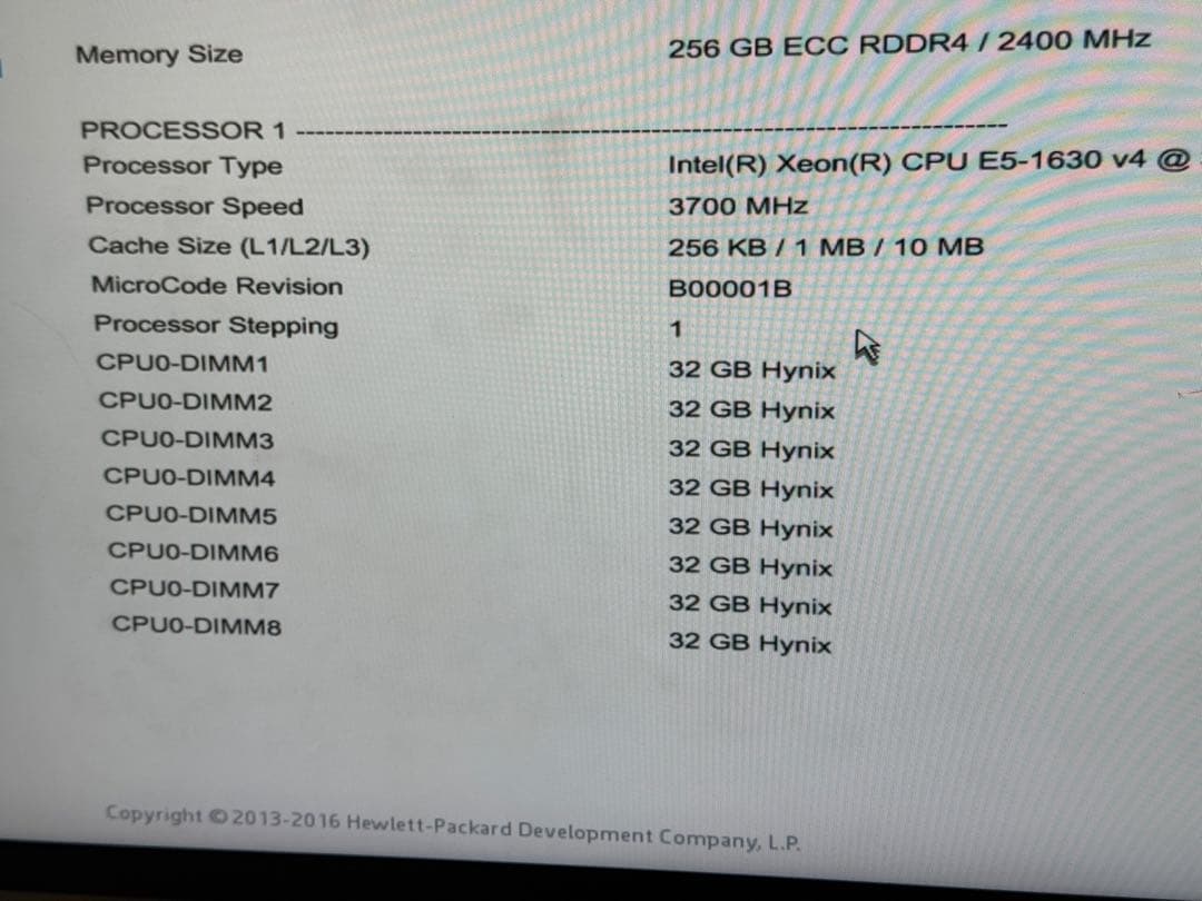 PC4-2400T 32GB×8枚セット 合計256GB ECC対応 サーバ