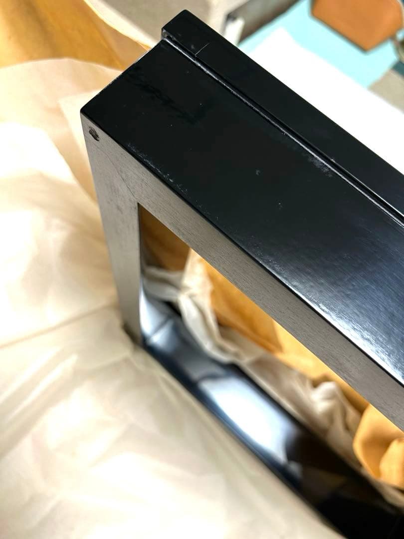 新品　炉縁　お茶道具、茶器、茶道具　炉縁真塗り　本漆　戸塚富悦作