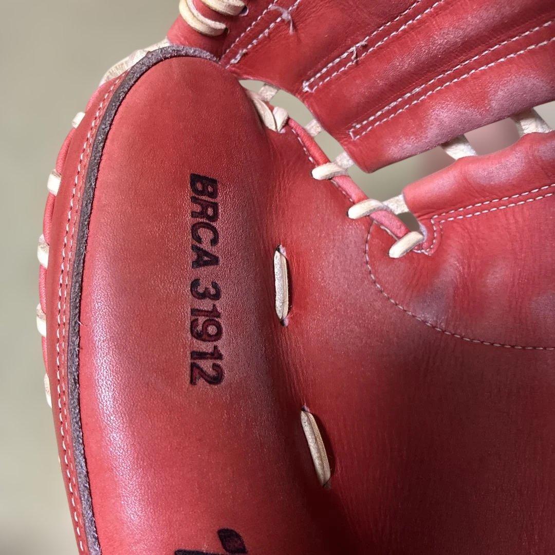 ETT 軟式グローブ プロスタースタイル 赤/グレー