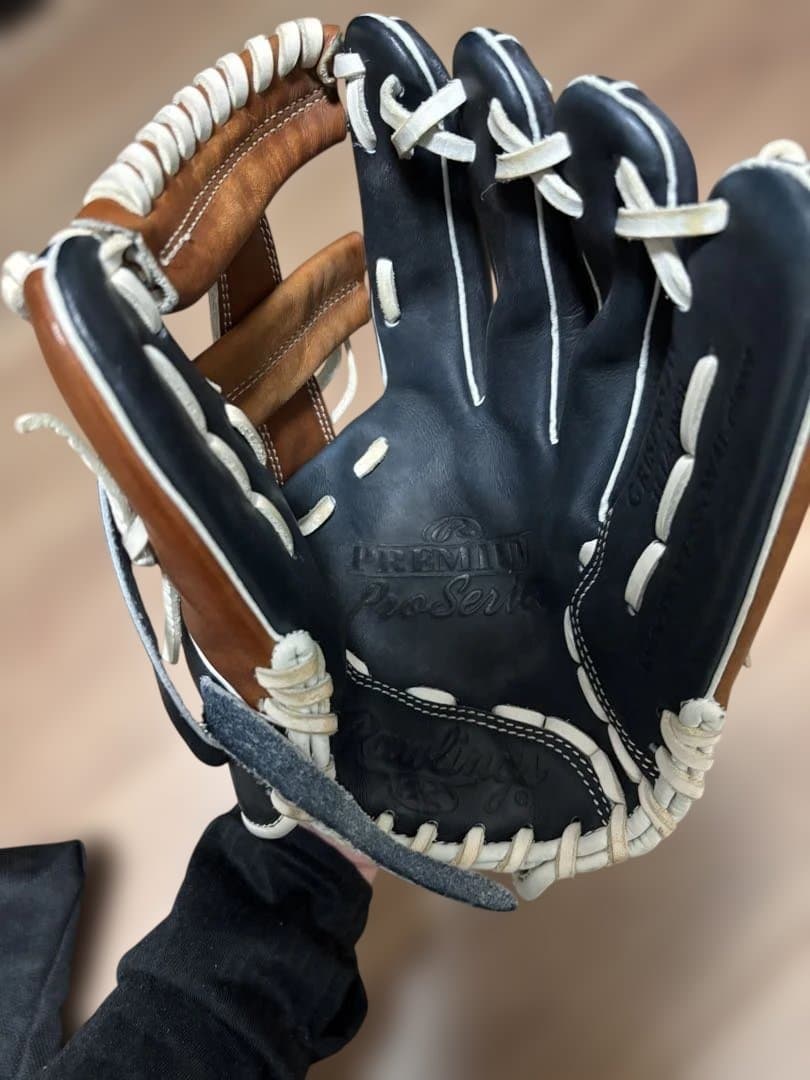 Rawlings Pro Series 軟式グローブ 黒/茶