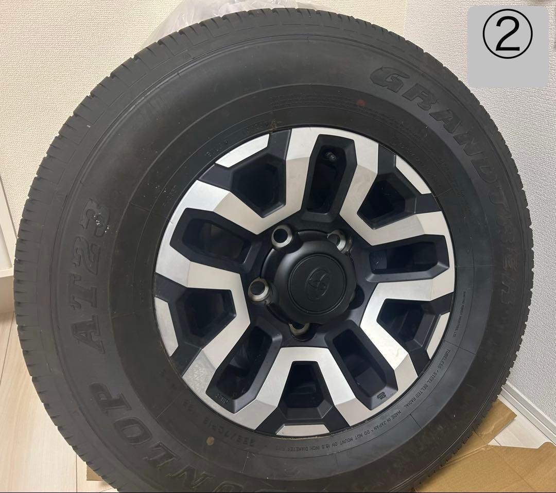 早い者勝ち【送料込み】ほぼ新車外し ランクル70純正ホイールタイヤ4本セット