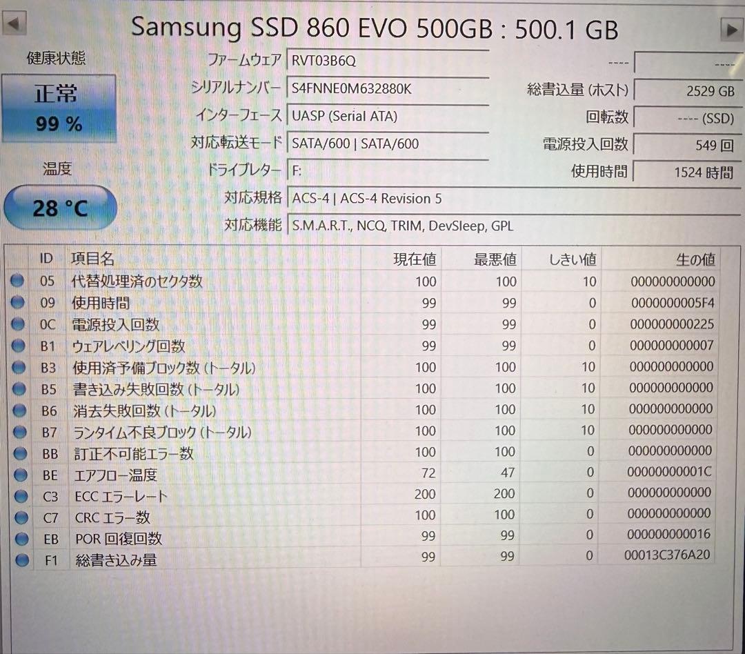 内蔵型SSD Samsung 860 EVO 500GB SSD