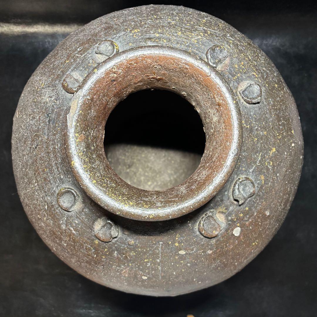 ★古陶磁/古備前 大壺 窯印！幅 約37㎝・高さ 約39.5㎝★