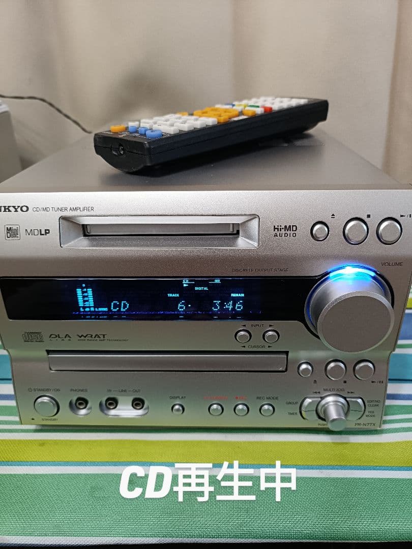 ONKYO FR-N7TX　CD,HiMD,FM/AM　整備済完動品　リモコン付