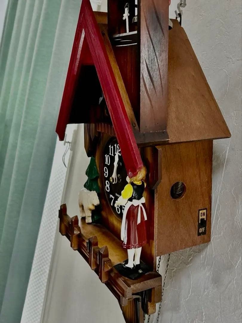 CITIZEN カッコーチロリアン　鳩時計　ふいご式クオーツ　彩色仕上　完動品