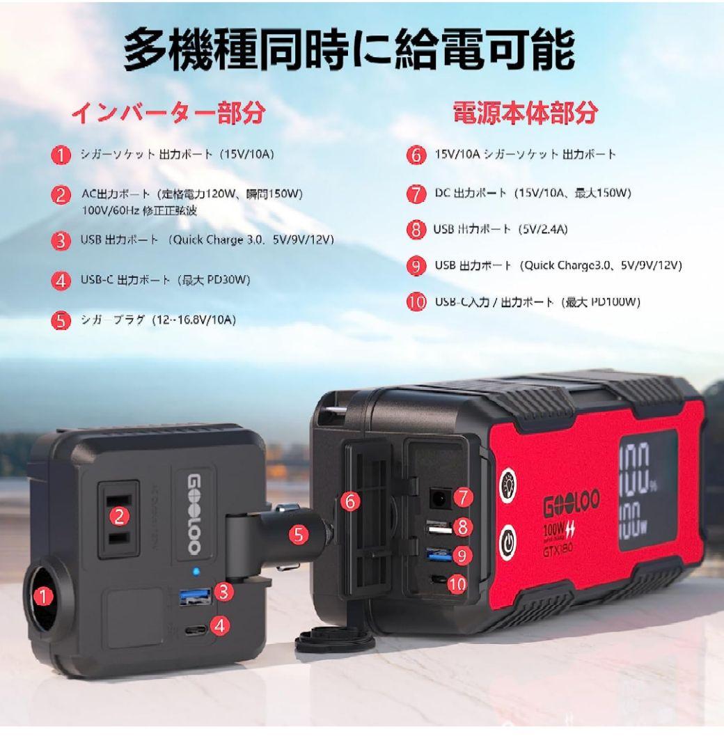 GTX280 ポータブル電源 大容量 ポータブルバッテリー