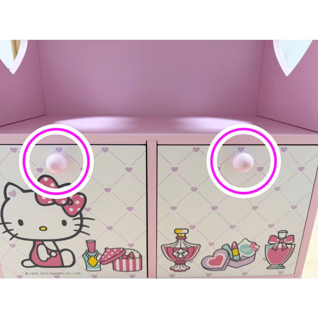 れあ♡ 　Hello Kitty 木製収納ボックス　キティ棚