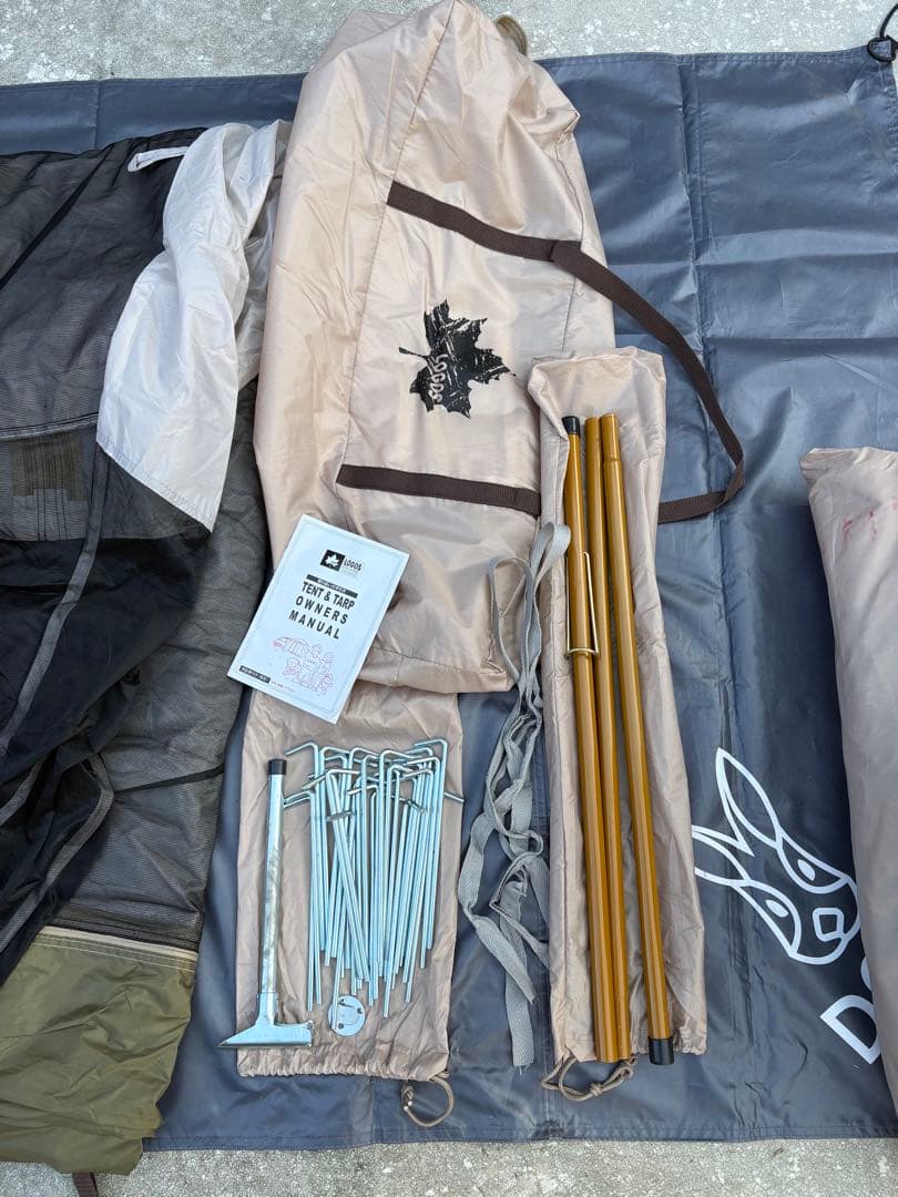 美品　ロゴス(LOGOS) Tradcanvas Tepee&タープ350-BJ