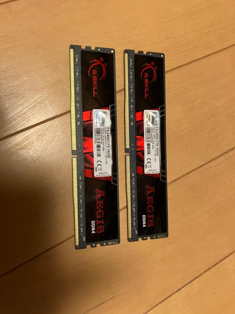 G.SKILL AEGIS DDR4 メモリ 2枚セット
