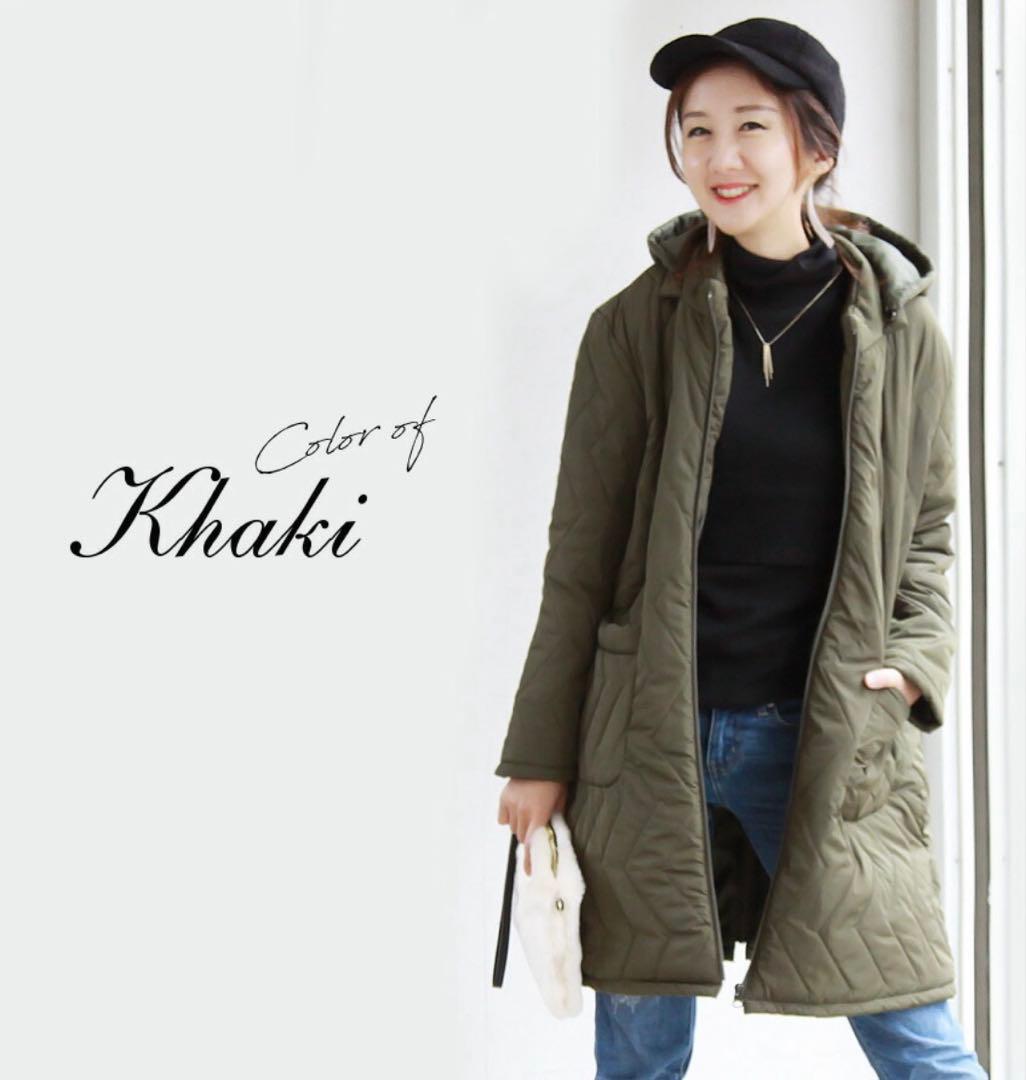 Milk Tea ミルクティー 中綿ロングママコート　ステラ4way