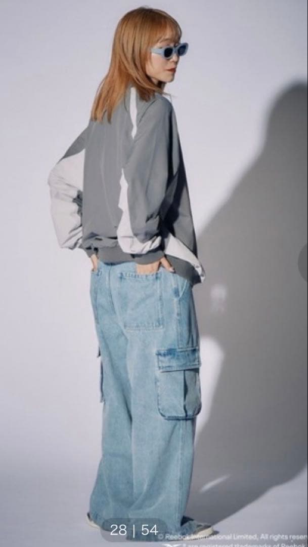 m-zk.1s　Vネックプルオーバー、カーゴパンツセット