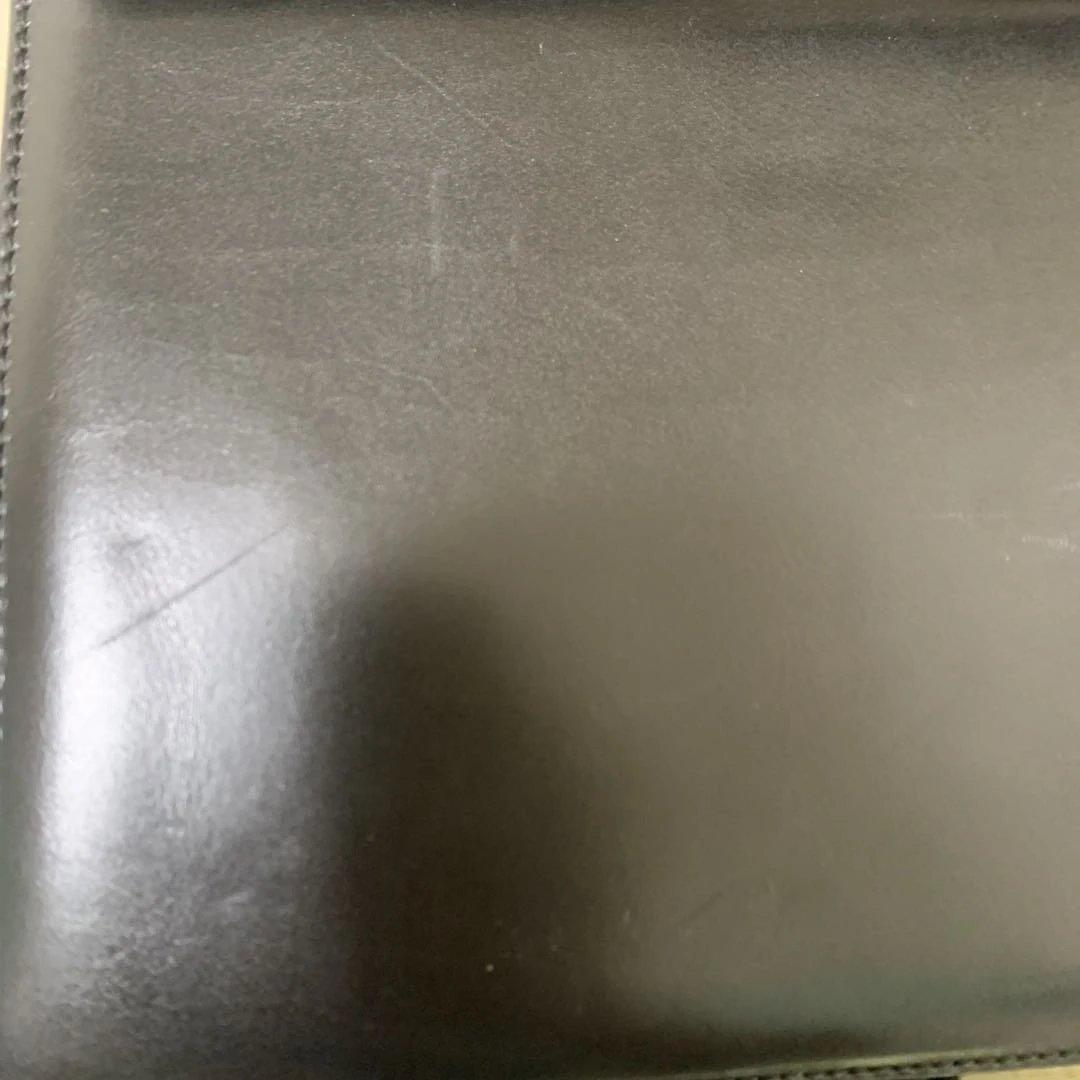 リボン付きブラックレザーハンドバッグ　フェラガモ