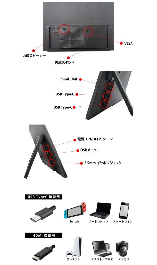 モバイルモニター　15.6インチ