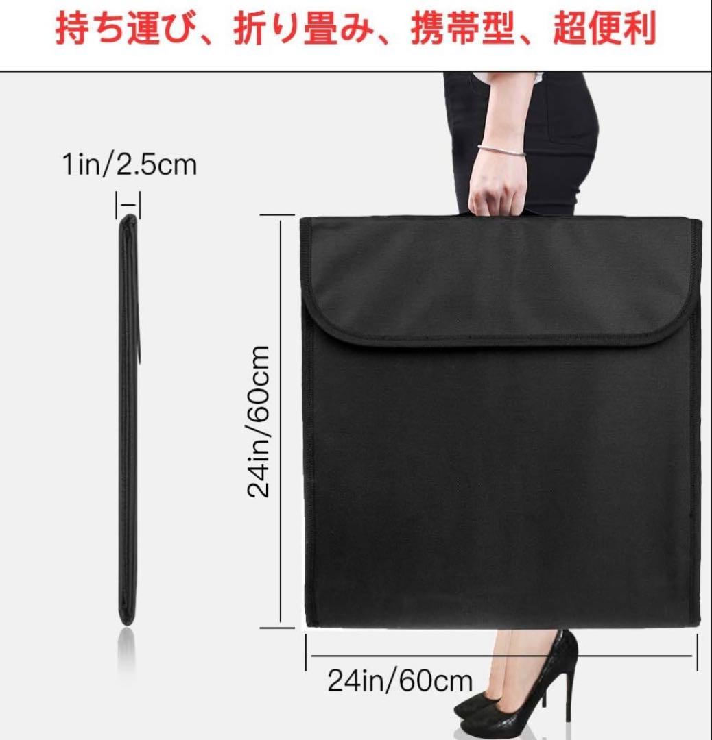 SAMTIAN 撮影ボックス60cm LEDライト折りたたみ撮影ブース撮影キット
