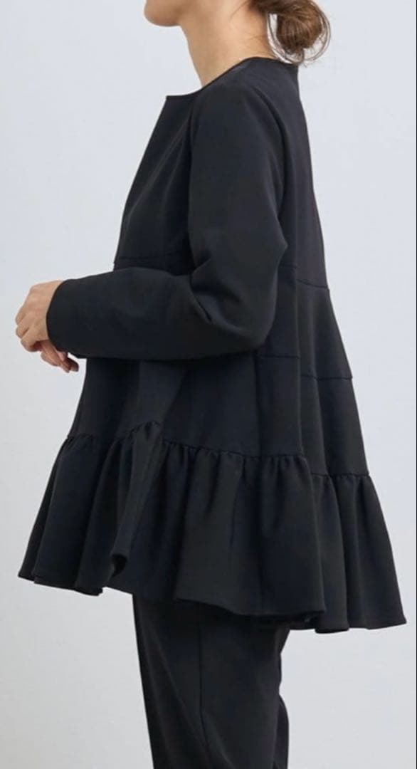 yori ティアードギャザーブラウス　38