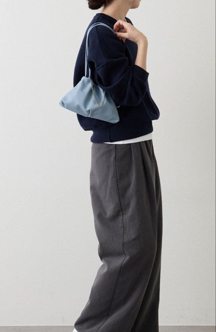 russet レザー巾着4WAY ミニショルダーバッグ