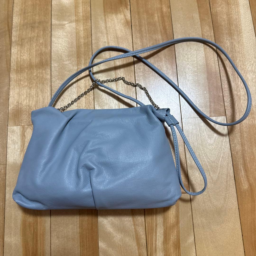 russet レザー巾着4WAY ミニショルダーバッグ