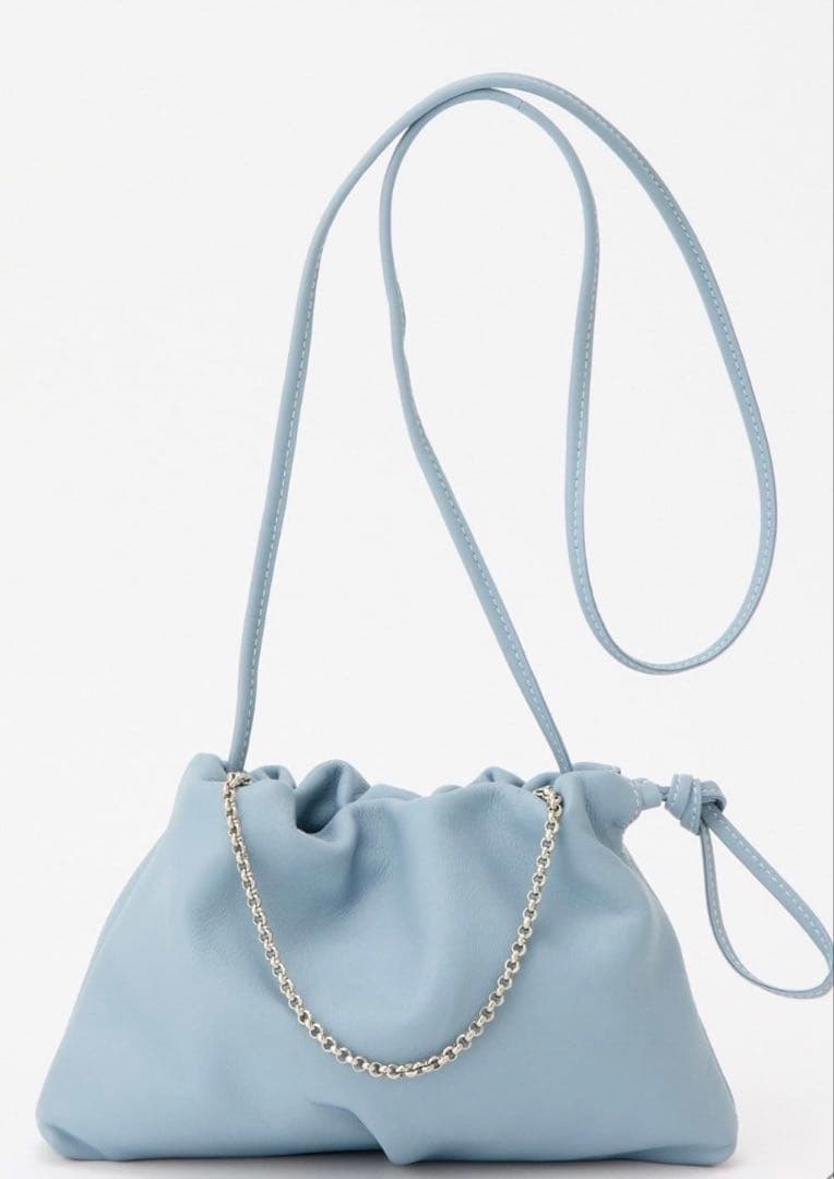 russet レザー巾着4WAY ミニショルダーバッグ