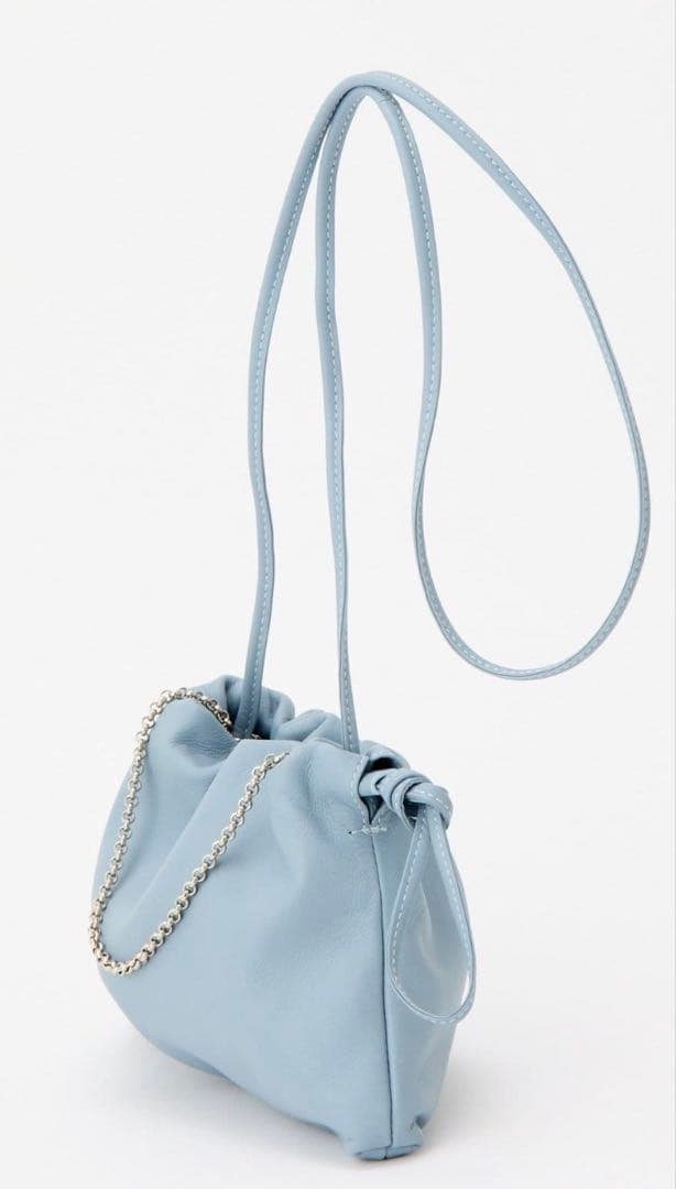 russet レザー巾着4WAY ミニショルダーバッグ