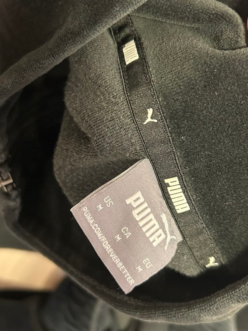 PUMA プーマ ベロア ジャージ上下セット ブラック M セットアップ　メンズ