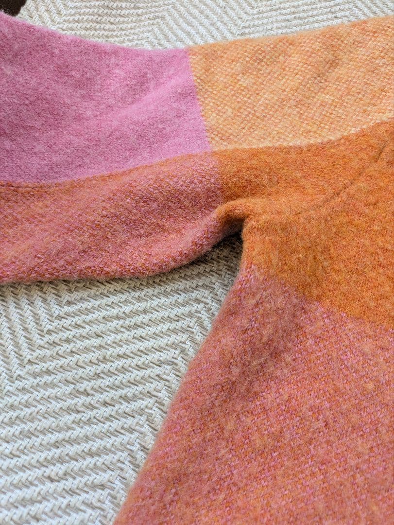 高級ライン♡ラルフローレン　ふわふわパターンカラーウールニットセーター　カラフル