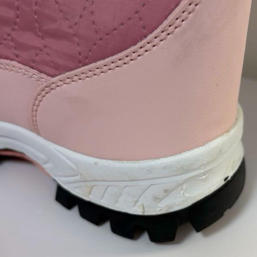 COOJOY レディース 冬用スノーブーツ 防水 ファー　滑り止め 暖かい