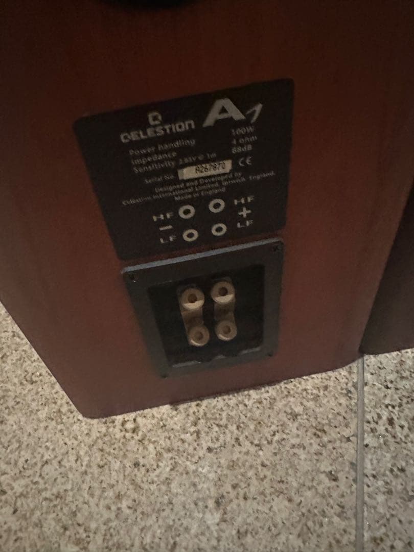 Celestion スピーカー　power handling impedance