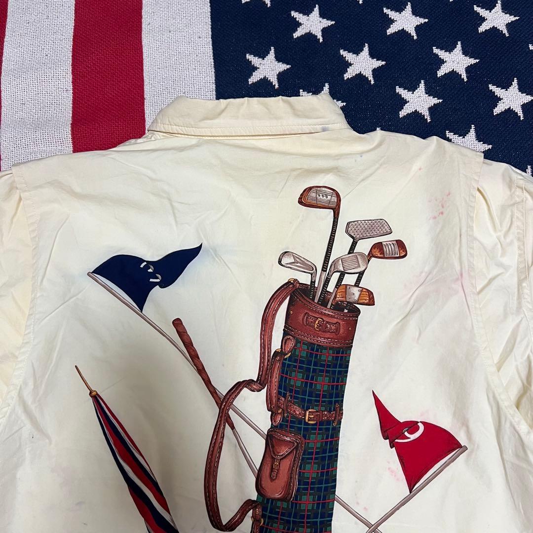 希少レア 90sラルフローレン ゴルフセット柄 スイングトップ アンチフリーズ