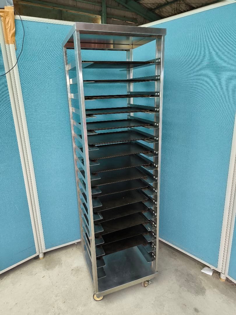 タニコー　シングルラック　ラックカート16枚差　TX-BR-460　天板15枚付